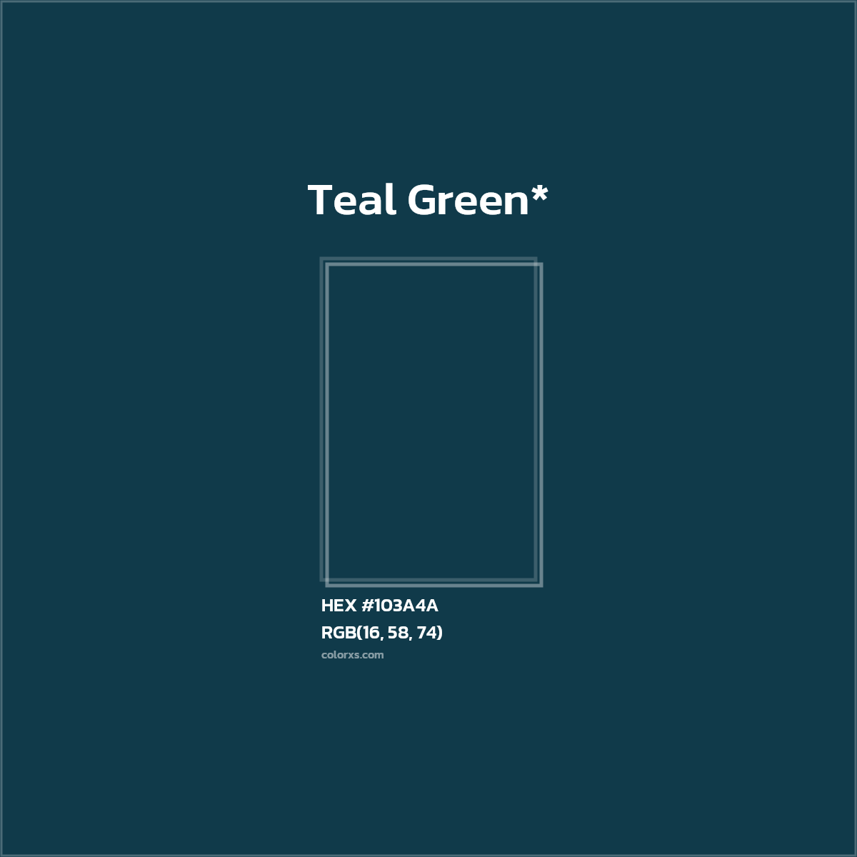 HEX #103A4A Color Name, Color Code, Palettes, Similar Paints, Images