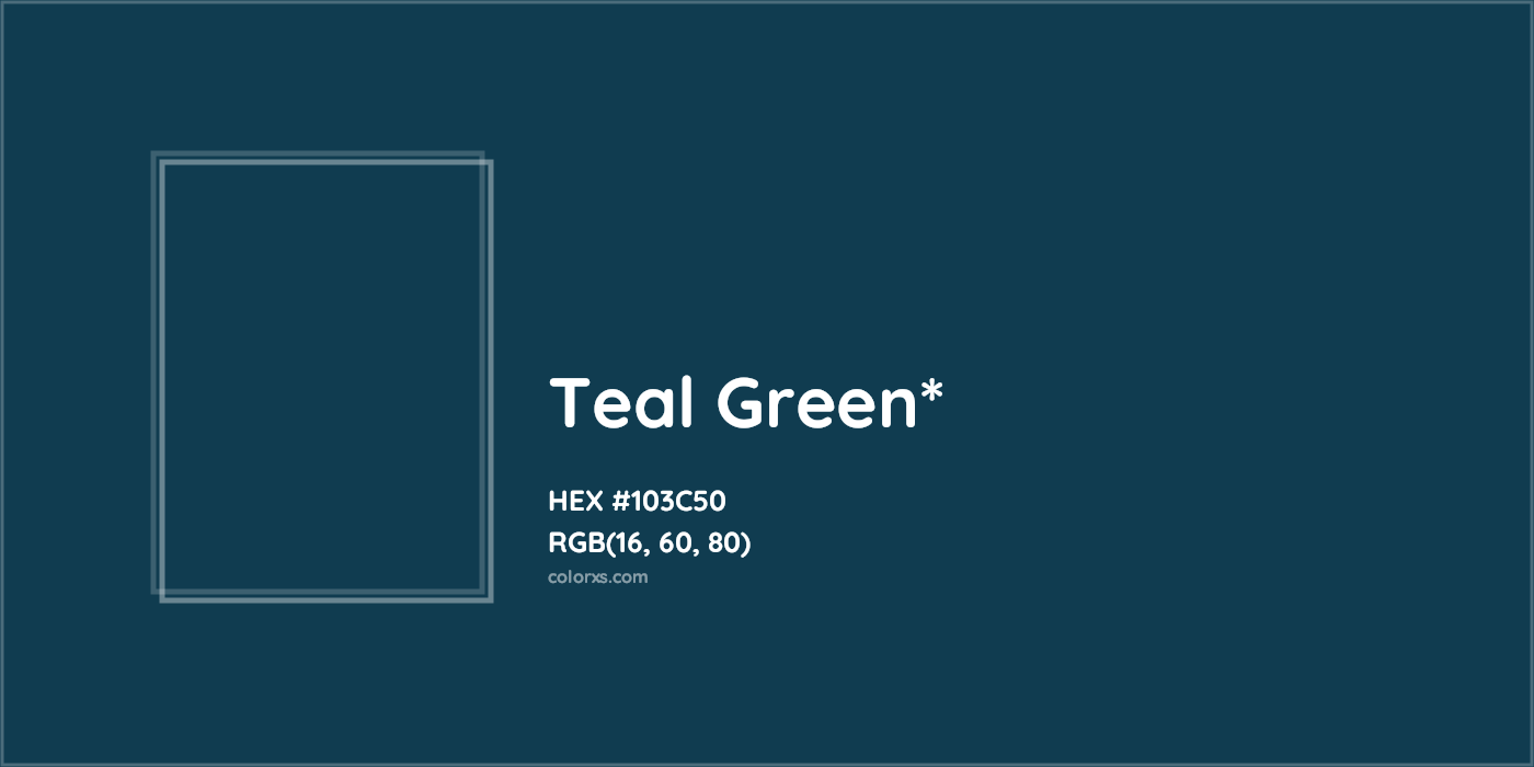 HEX #103C50 Color Name, Color Code, Palettes, Similar Paints, Images