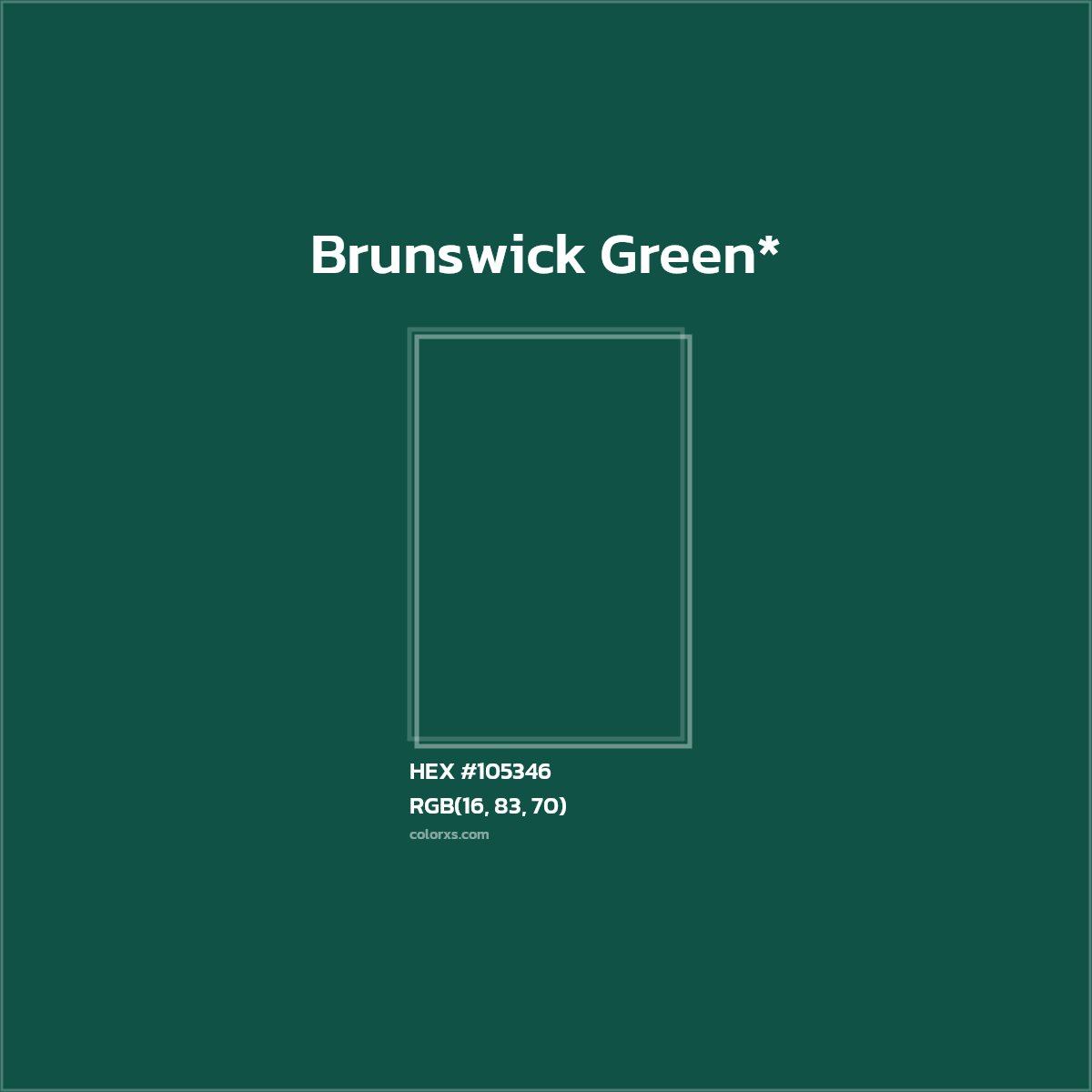 HEX #105346 Color Name, Color Code, Palettes, Similar Paints, Images