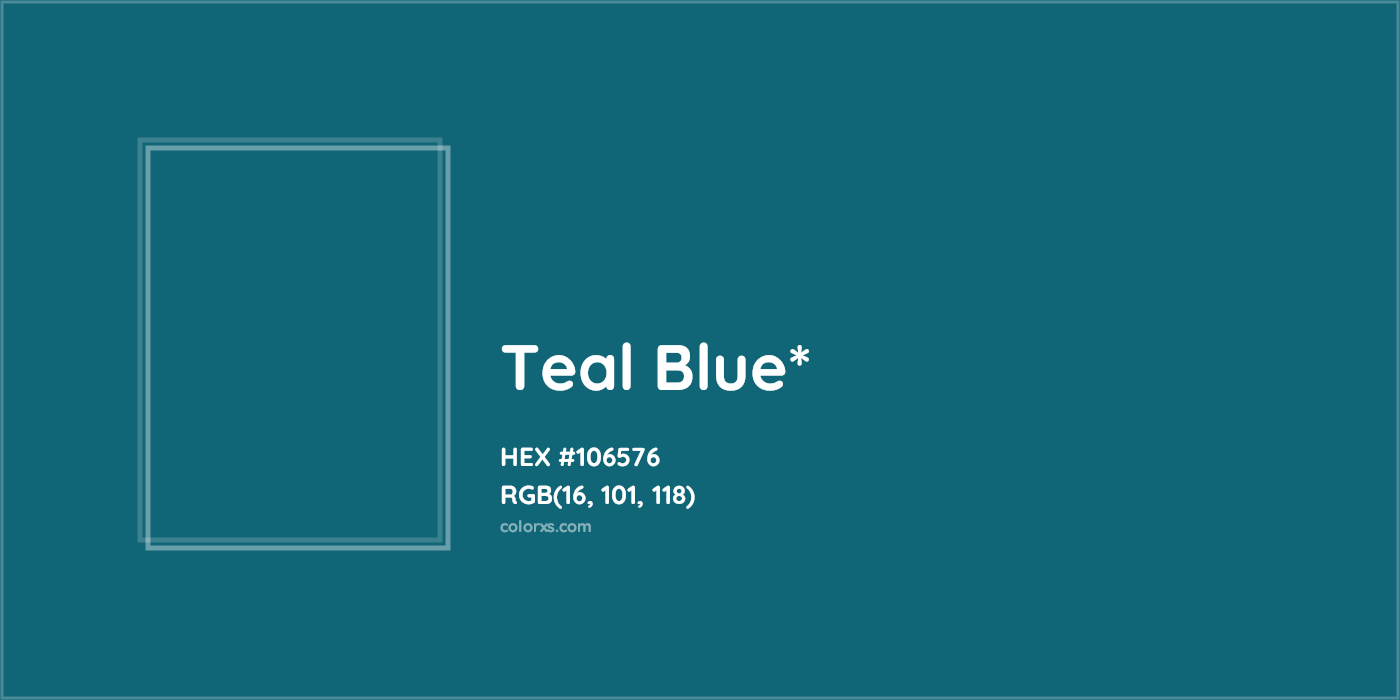 HEX #106576 Color Name, Color Code, Palettes, Similar Paints, Images