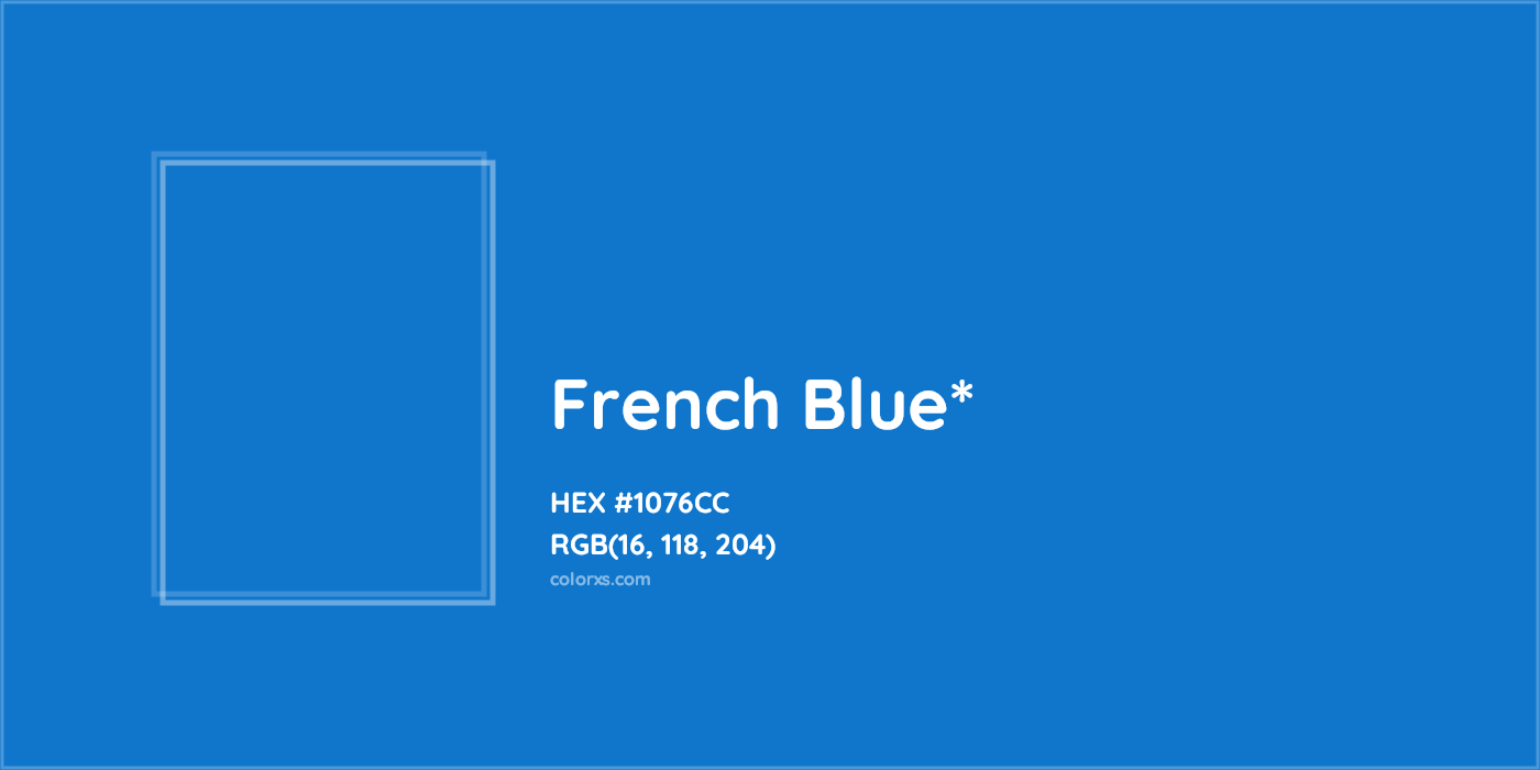 HEX #1076CC Color Name, Color Code, Palettes, Similar Paints, Images