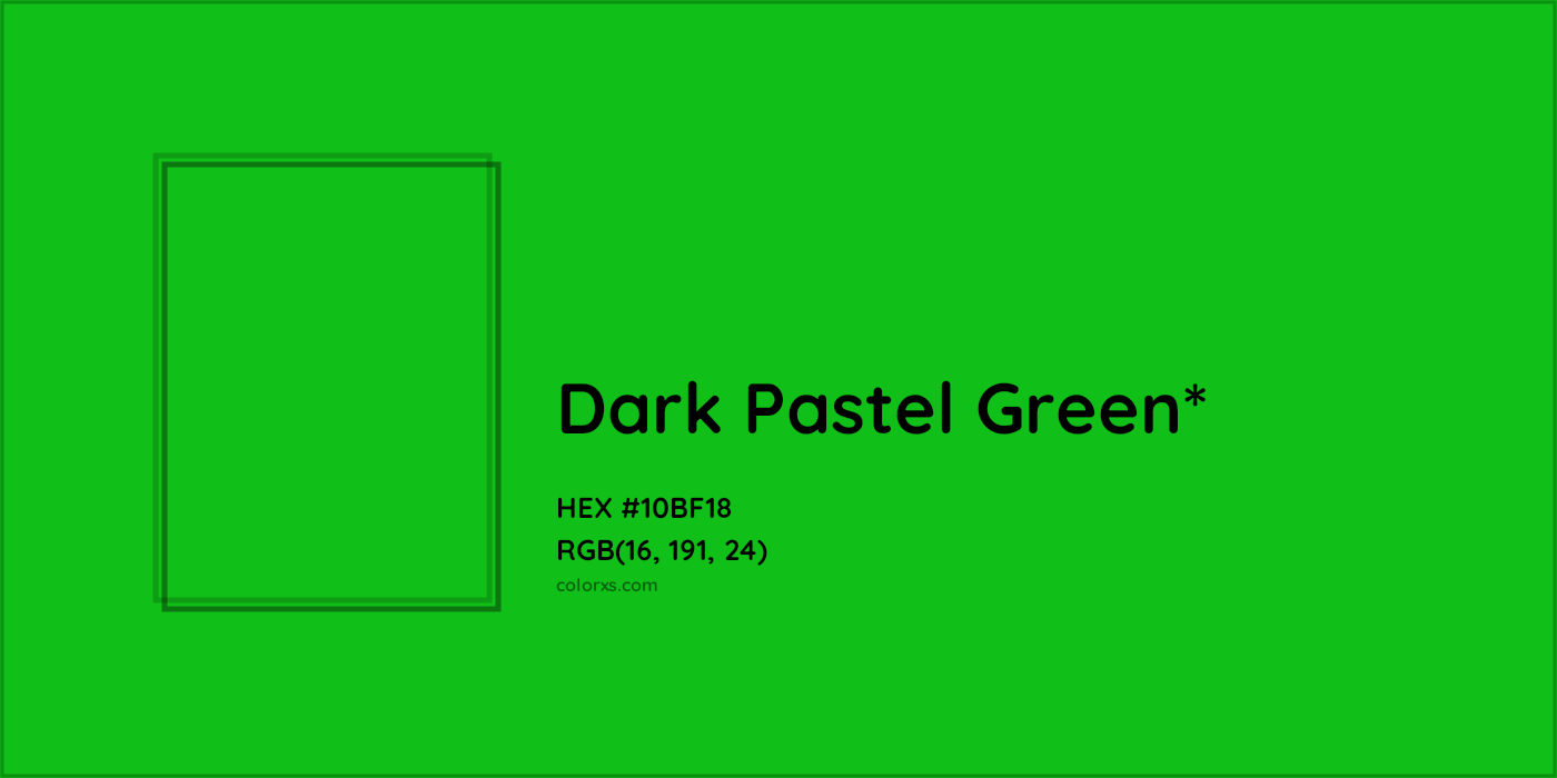 HEX #10BF18 Color Name, Color Code, Palettes, Similar Paints, Images