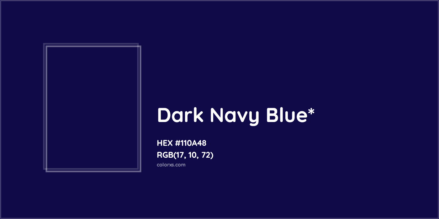 HEX #110A48 Color Name, Color Code, Palettes, Similar Paints, Images
