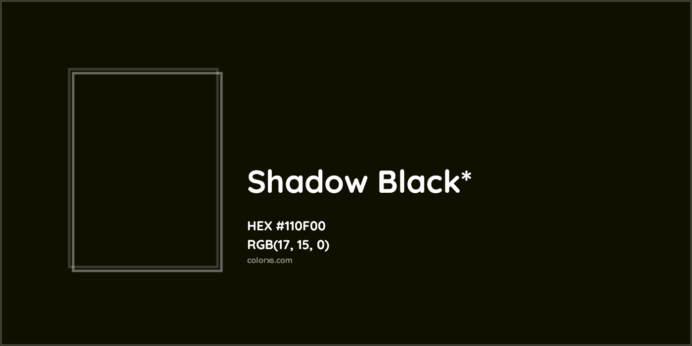 HEX #110F00 Color Name, Color Code, Palettes, Similar Paints, Images