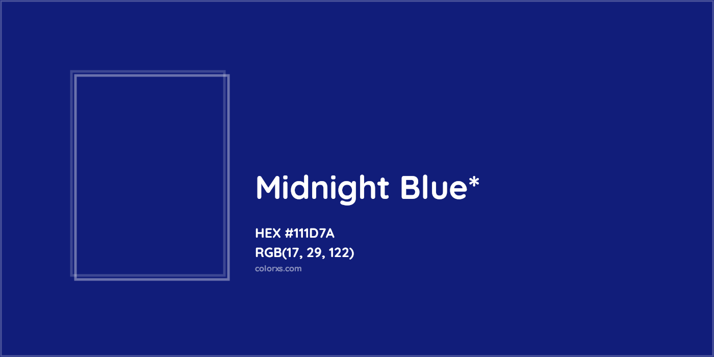 HEX #111D7A Color Name, Color Code, Palettes, Similar Paints, Images