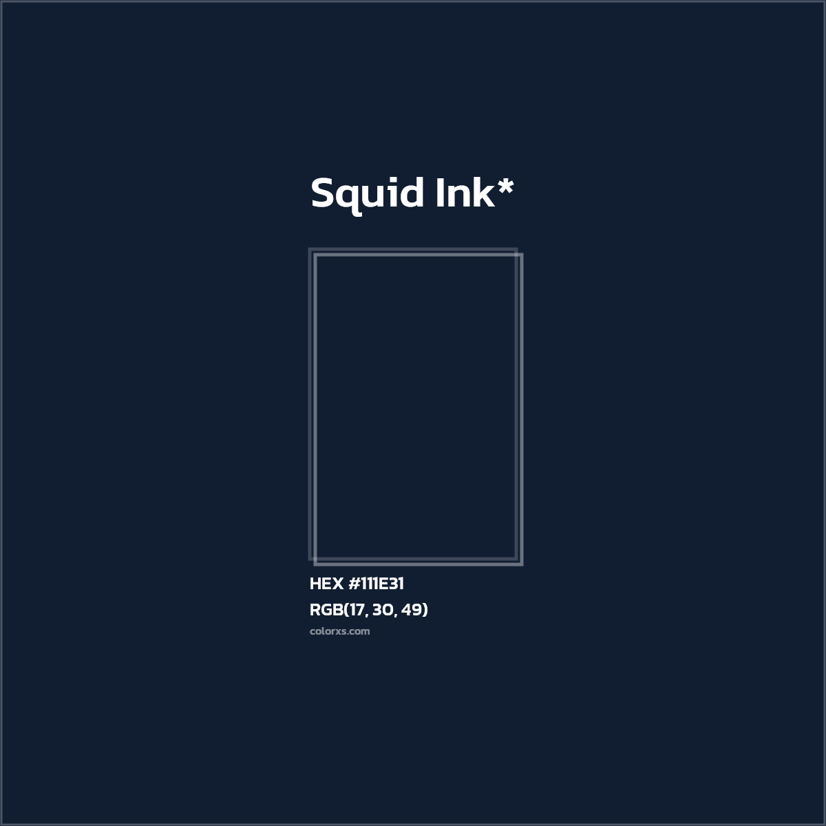 HEX #111E31 Color Name, Color Code, Palettes, Similar Paints, Images