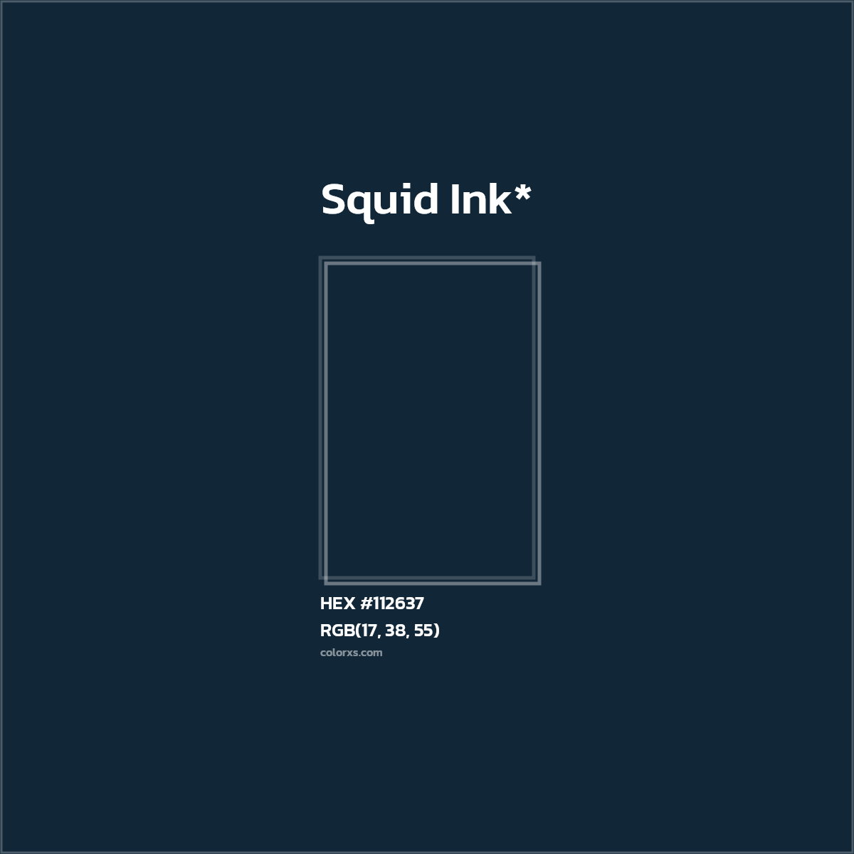 HEX #112637 Color Name, Color Code, Palettes, Similar Paints, Images
