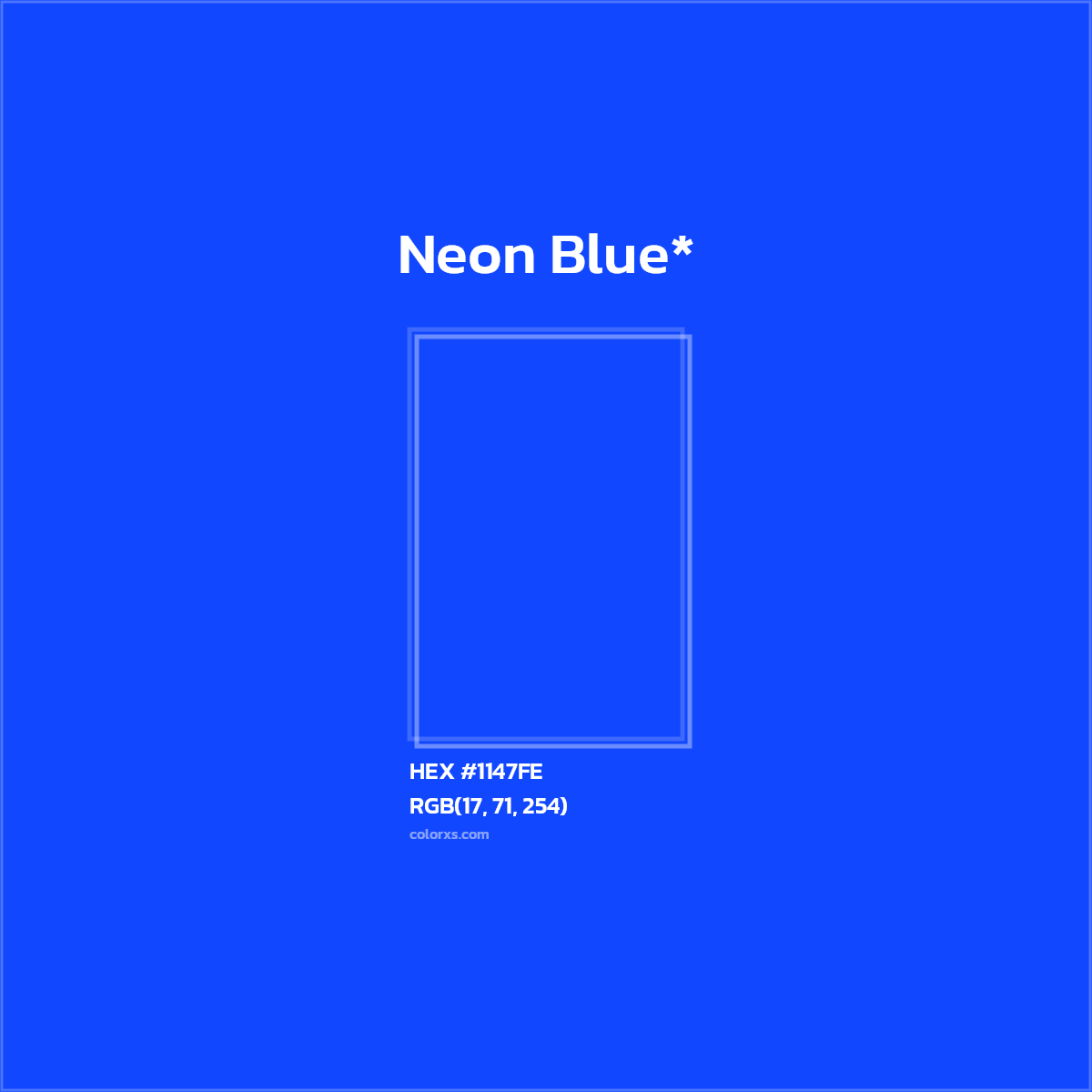 HEX #1147FE Color Name, Color Code, Palettes, Similar Paints, Images