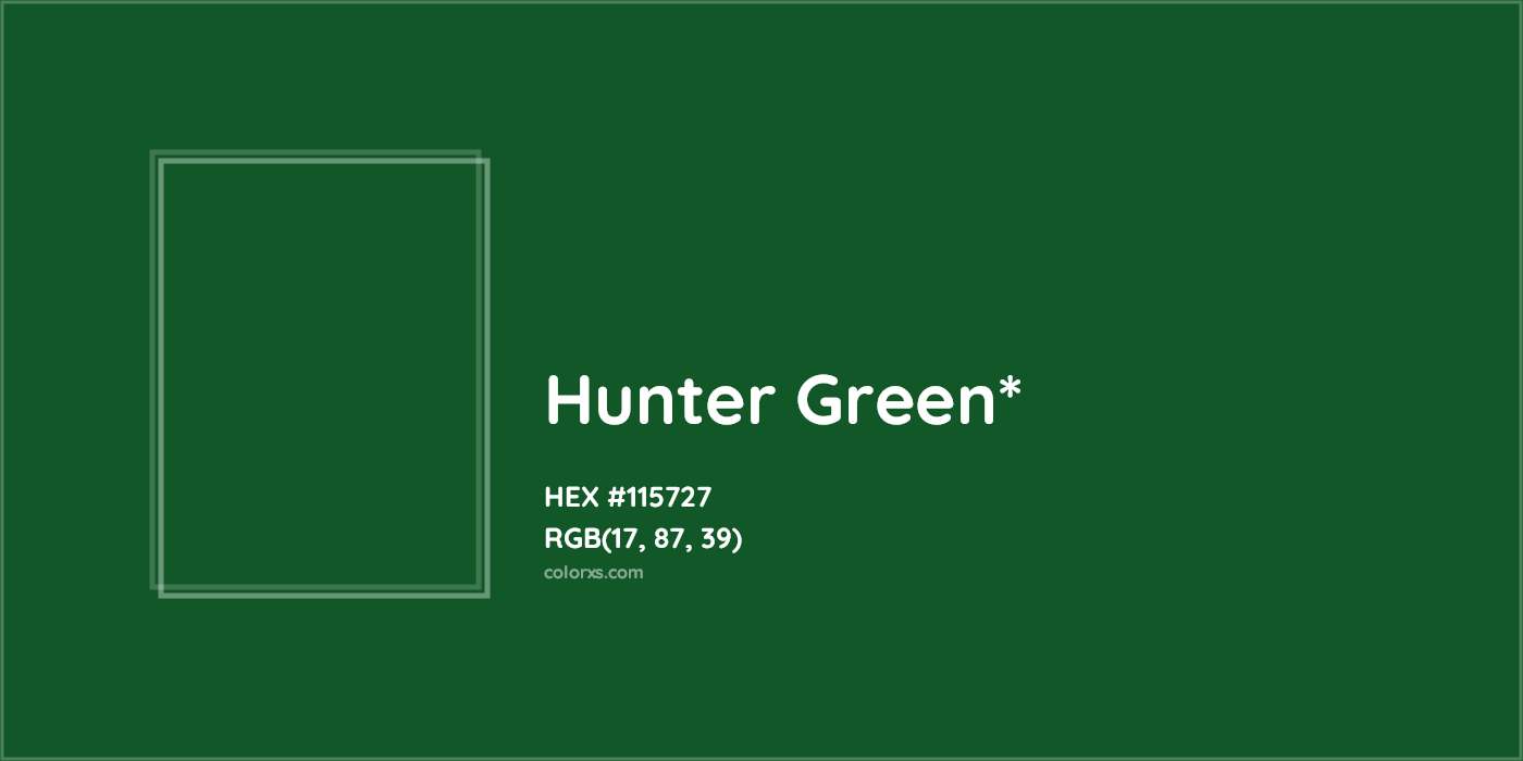 HEX #115727 Color Name, Color Code, Palettes, Similar Paints, Images