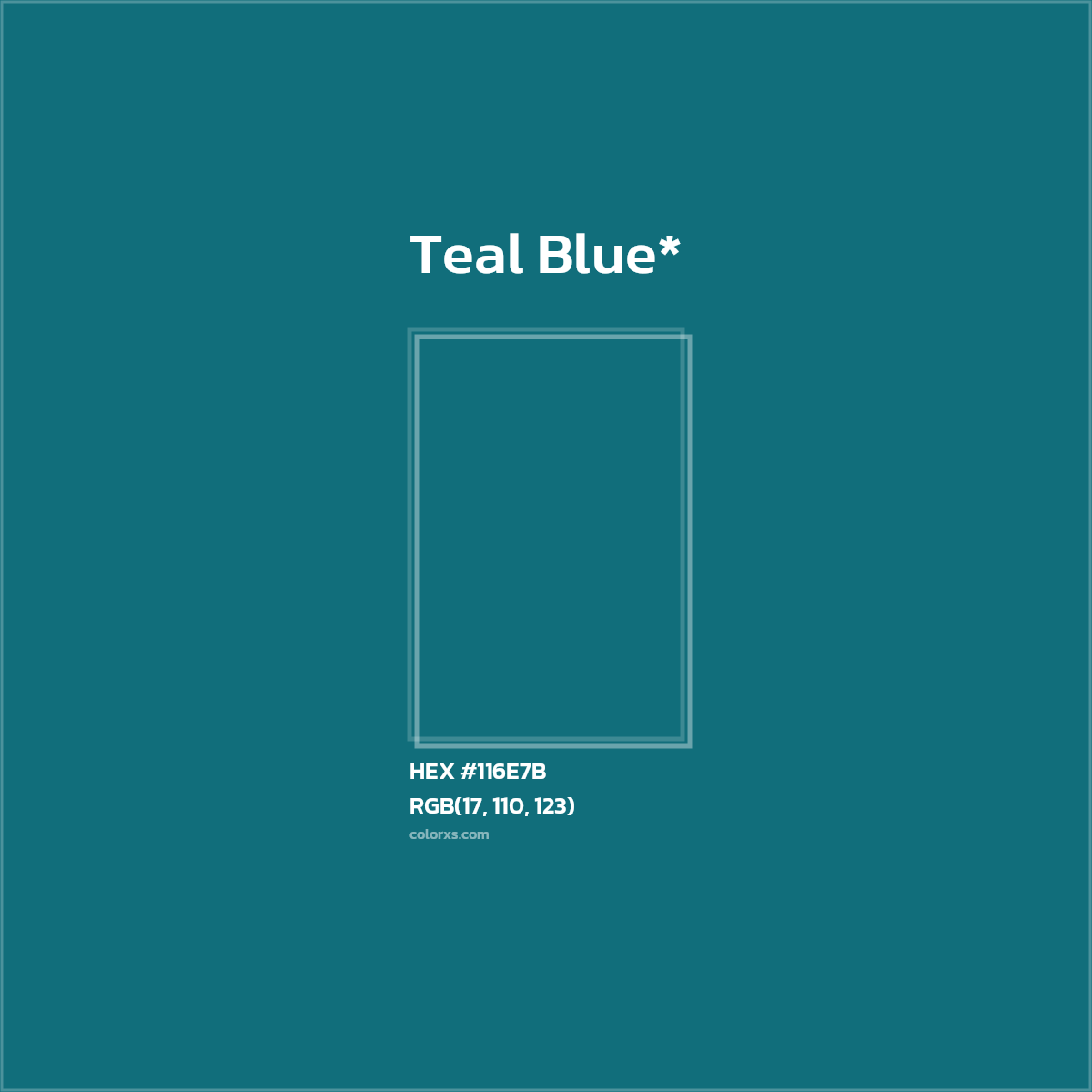 HEX #116E7B Color Name, Color Code, Palettes, Similar Paints, Images