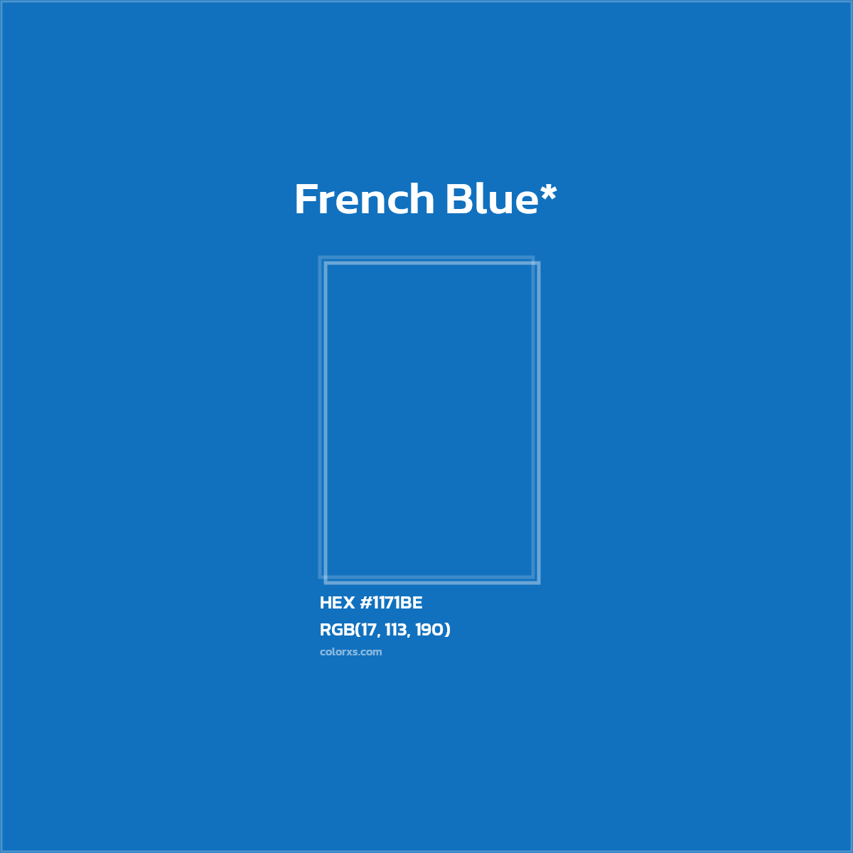 HEX #1171BE Color Name, Color Code, Palettes, Similar Paints, Images