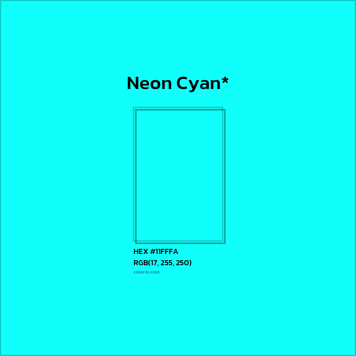 HEX #11FFFA Color Name, Color Code, Palettes, Similar Paints, Images