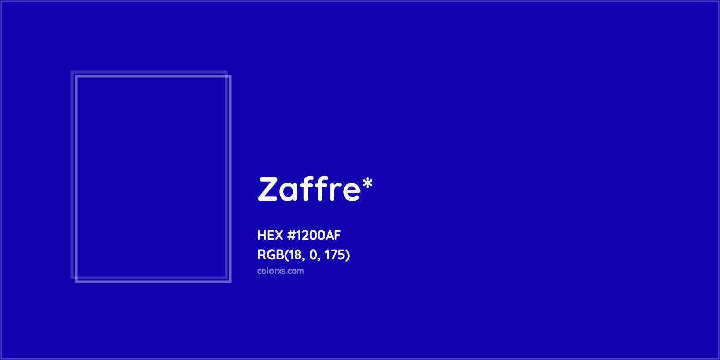 HEX #1200AF Color Name, Color Code, Palettes, Similar Paints, Images