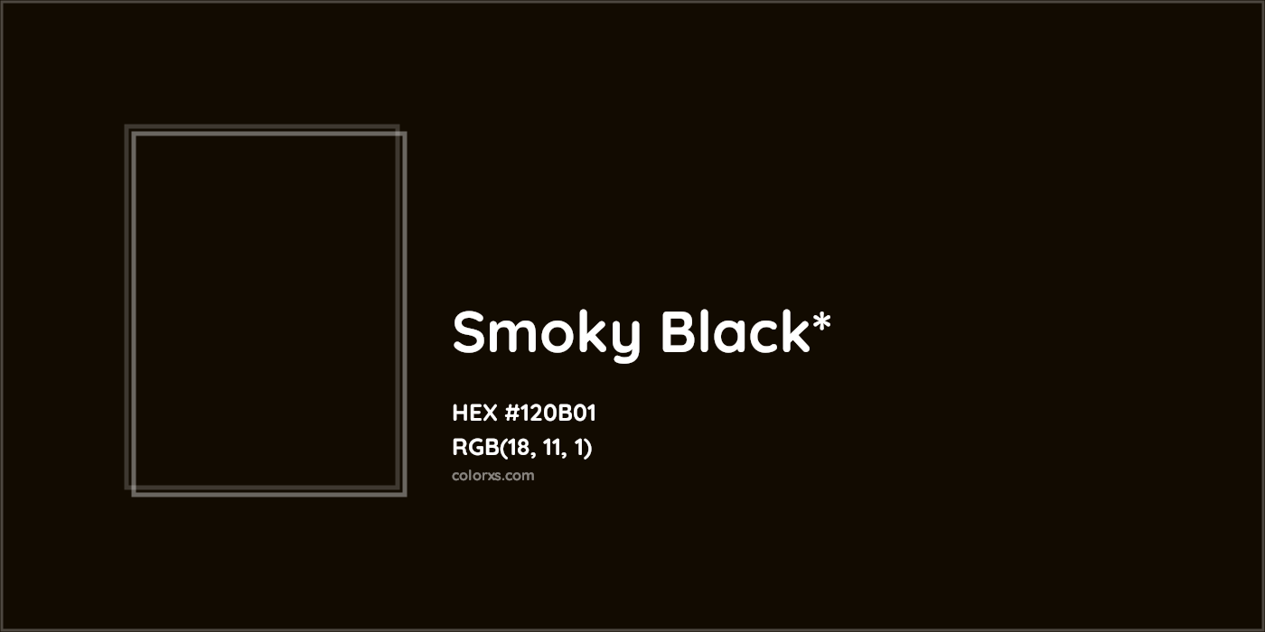 HEX #120B01 Color Name, Color Code, Palettes, Similar Paints, Images