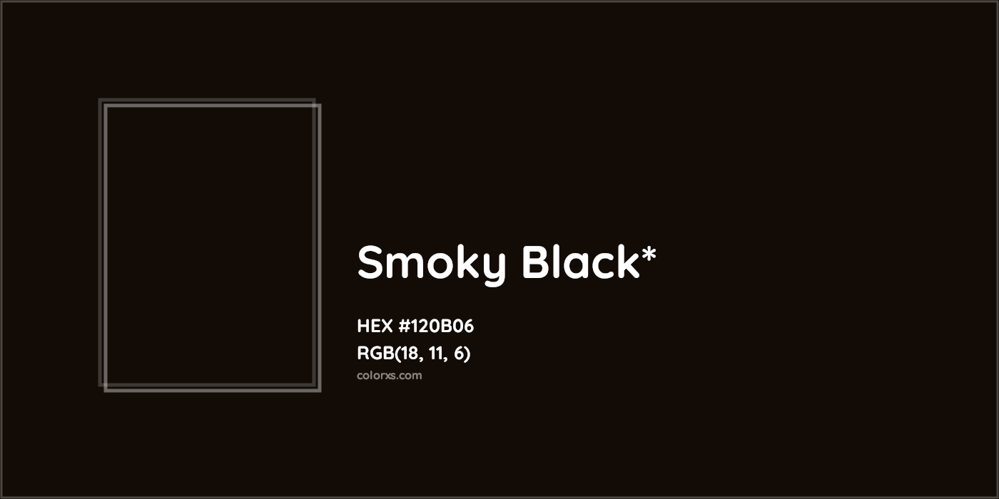 HEX #120B06 Color Name, Color Code, Palettes, Similar Paints, Images