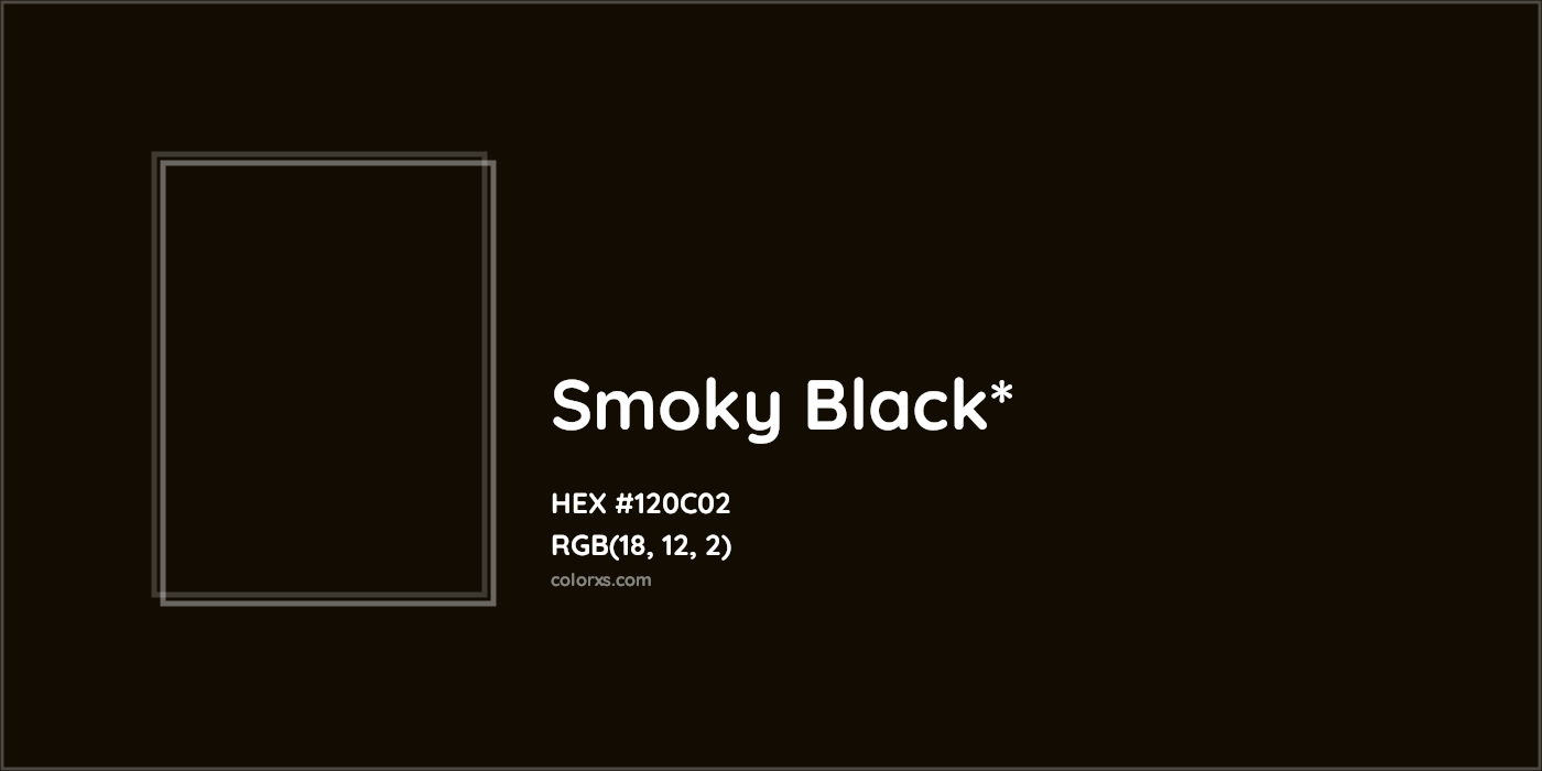 HEX #120C02 Color Name, Color Code, Palettes, Similar Paints, Images