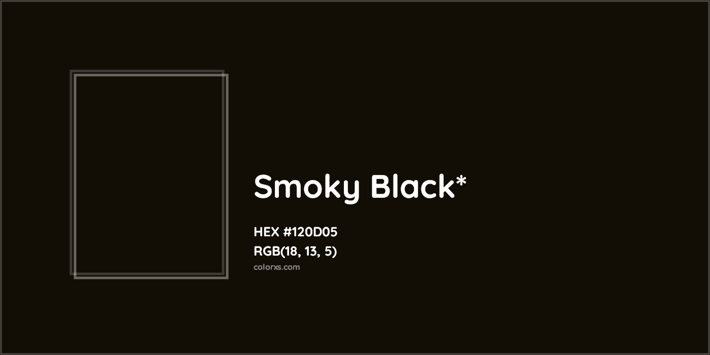 HEX #120D05 Color Name, Color Code, Palettes, Similar Paints, Images