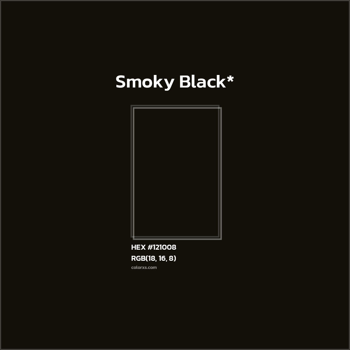 HEX #121008 Color Name, Color Code, Palettes, Similar Paints, Images