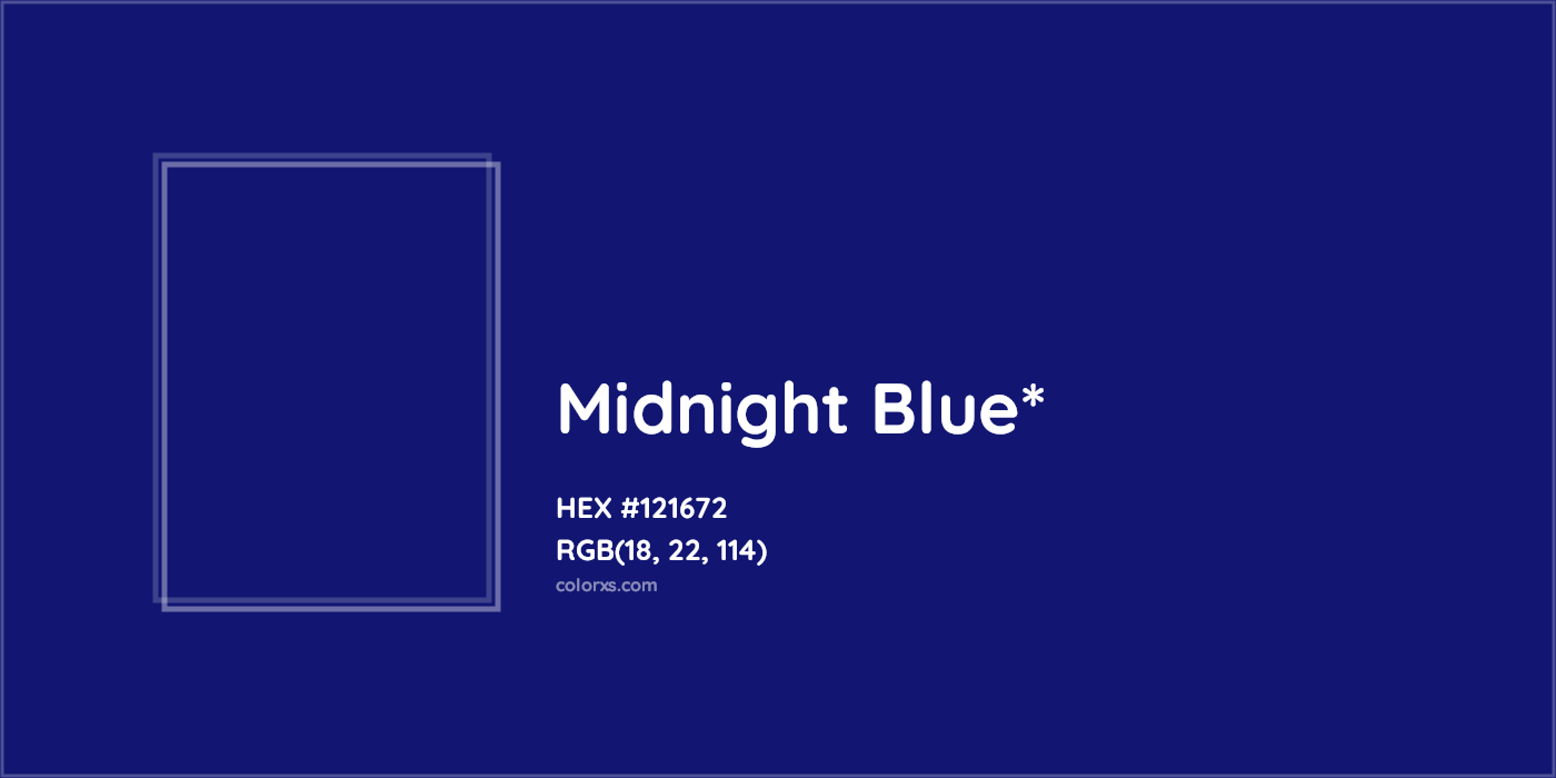 HEX #121672 Color Name, Color Code, Palettes, Similar Paints, Images