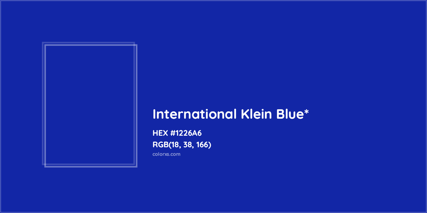 HEX #1226A6 Color Name, Color Code, Palettes, Similar Paints, Images