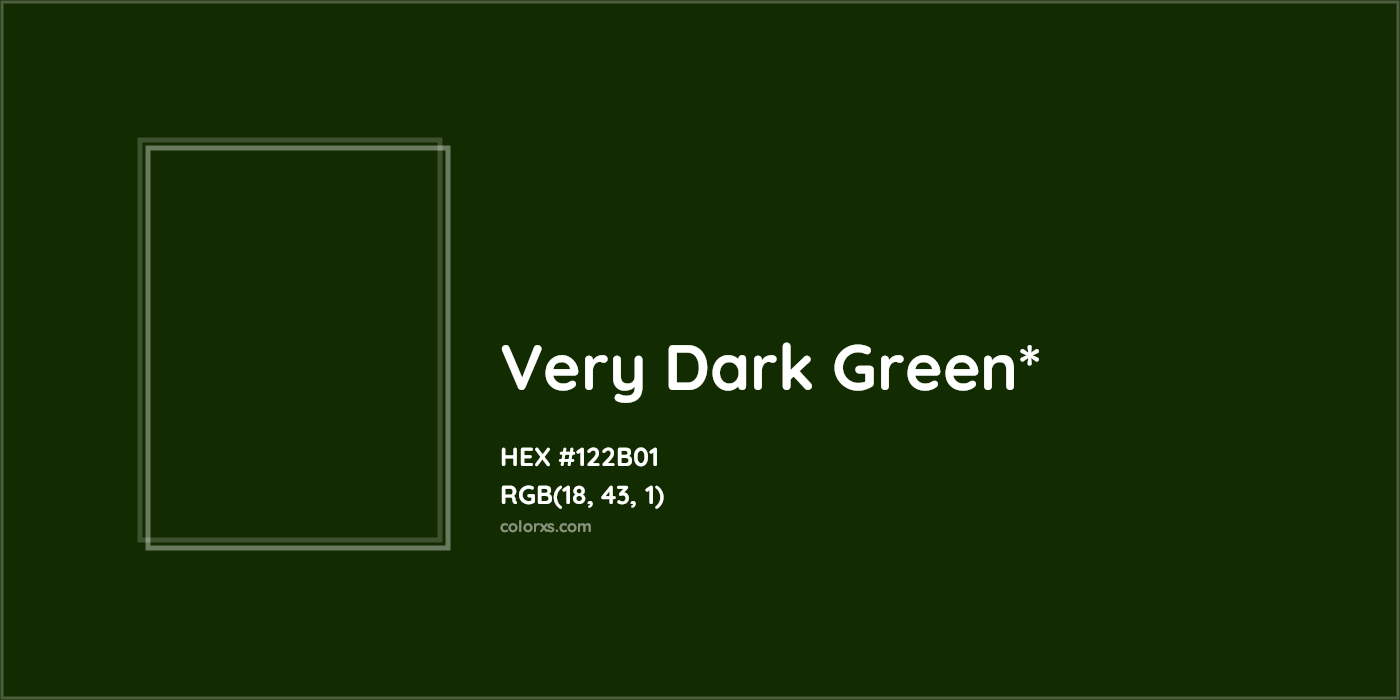 HEX #122B01 Color Name, Color Code, Palettes, Similar Paints, Images
