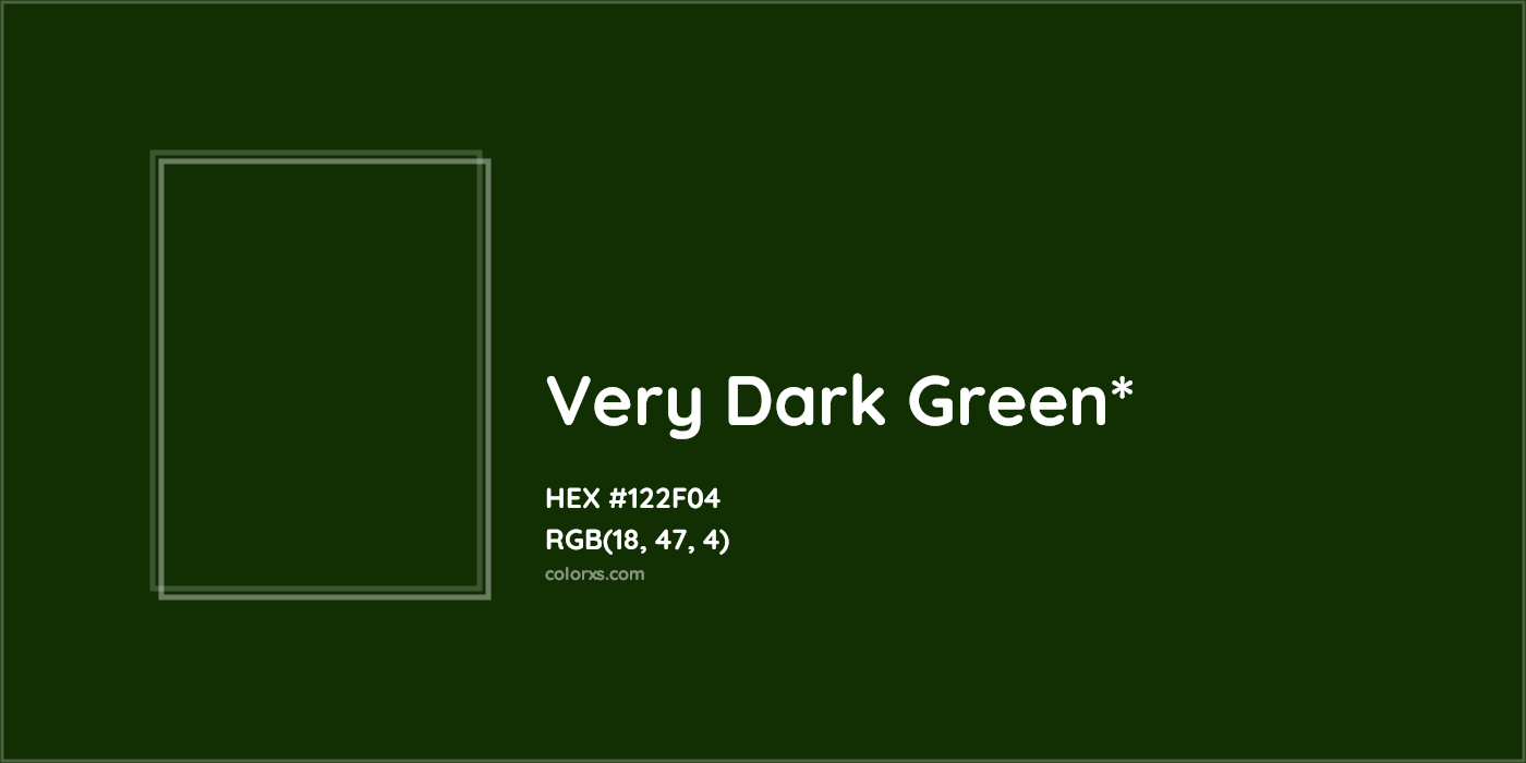 HEX #122F04 Color Name, Color Code, Palettes, Similar Paints, Images