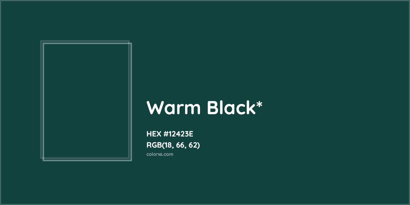 HEX #12423E Color Name, Color Code, Palettes, Similar Paints, Images