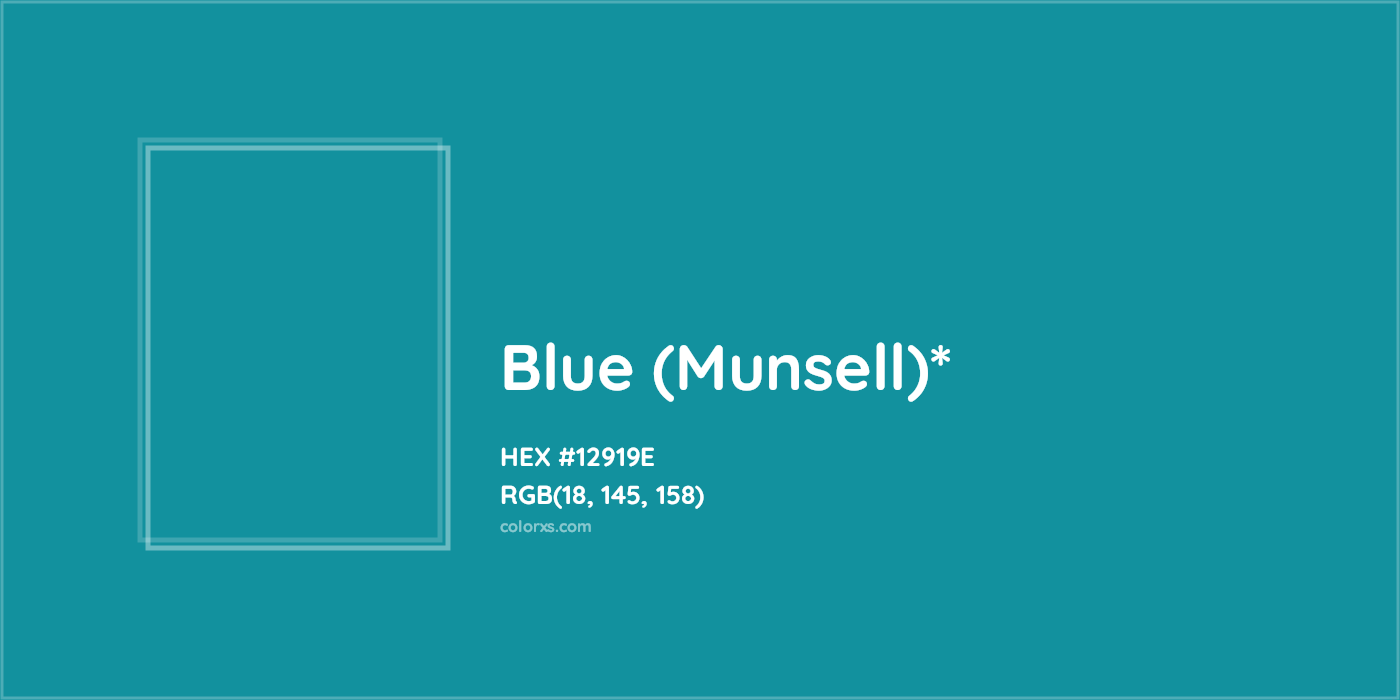 HEX #12919E Color Name, Color Code, Palettes, Similar Paints, Images