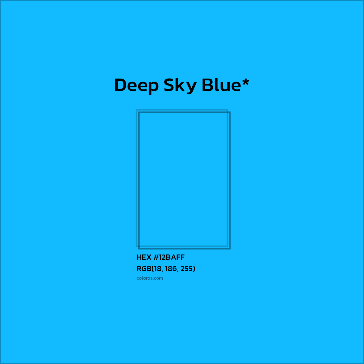 HEX #12BAFF Color Name, Color Code, Palettes, Similar Paints, Images