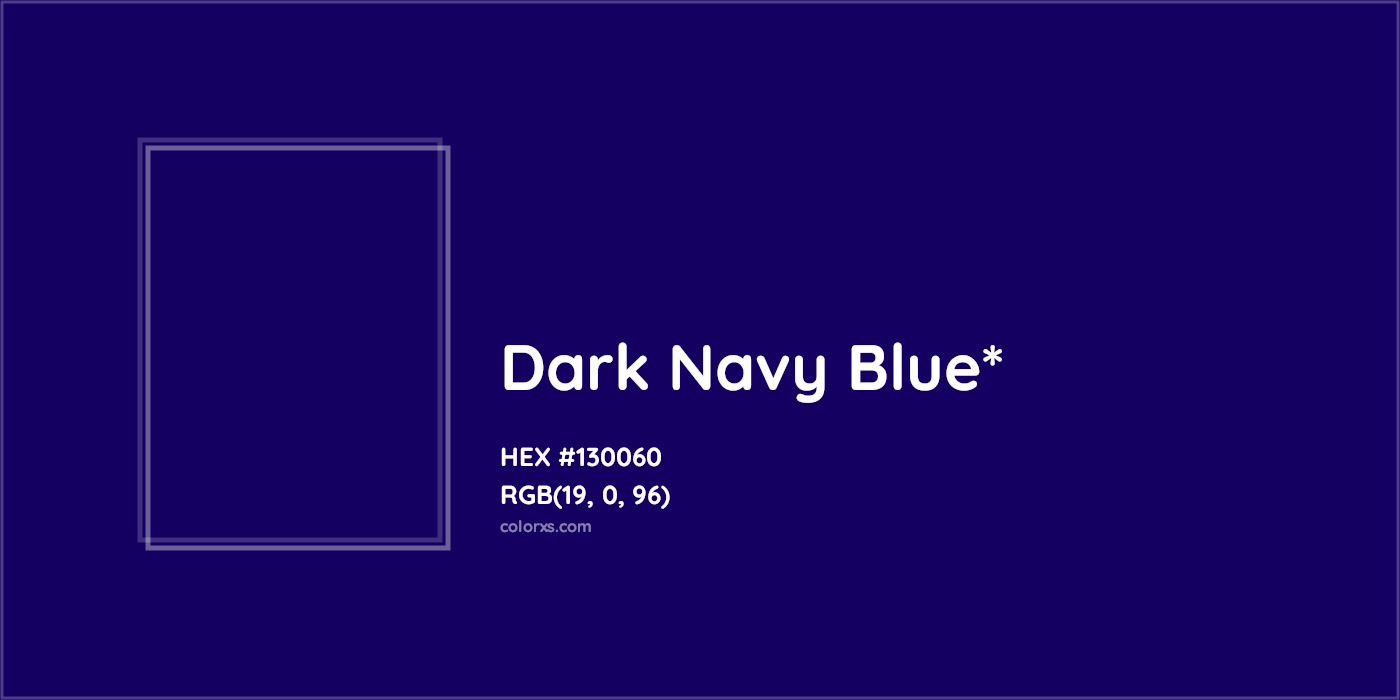 HEX #130060 Color Name, Color Code, Palettes, Similar Paints, Images