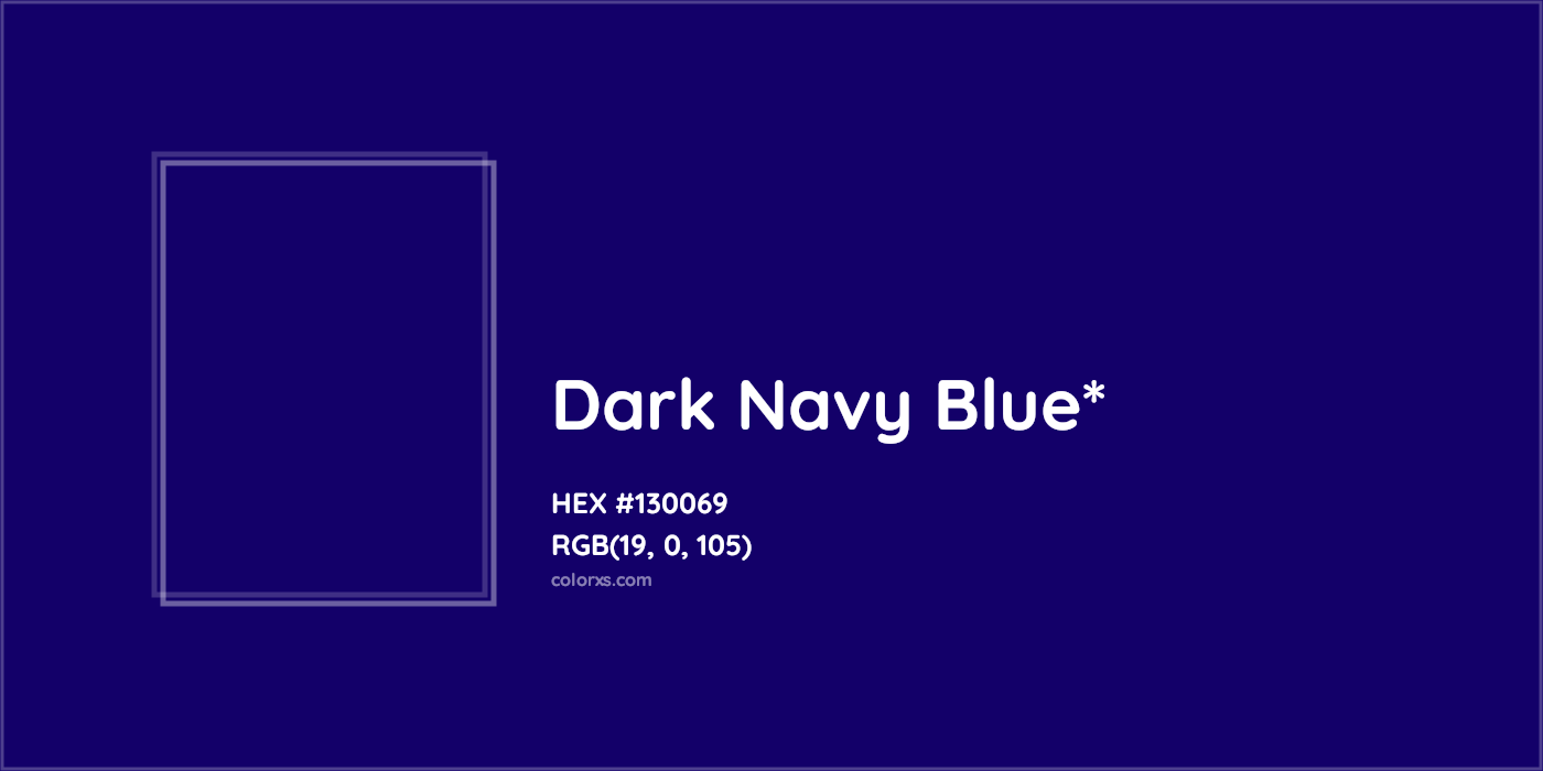 HEX #130069 Color Name, Color Code, Palettes, Similar Paints, Images