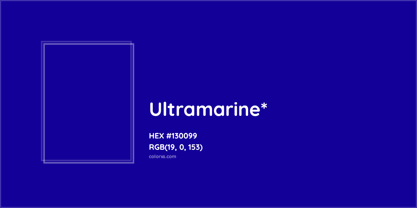 HEX #130099 Color Name, Color Code, Palettes, Similar Paints, Images