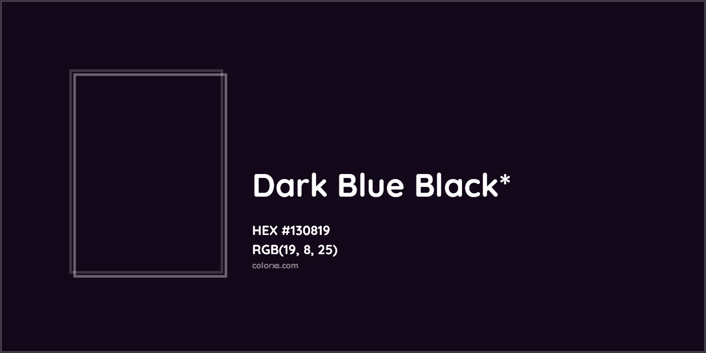 HEX #130819 Color Name, Color Code, Palettes, Similar Paints, Images
