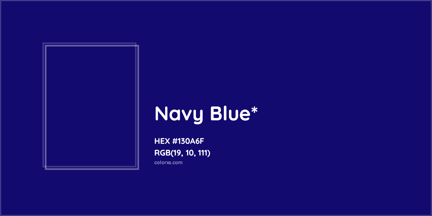 HEX #130A6F Color Name, Color Code, Palettes, Similar Paints, Images