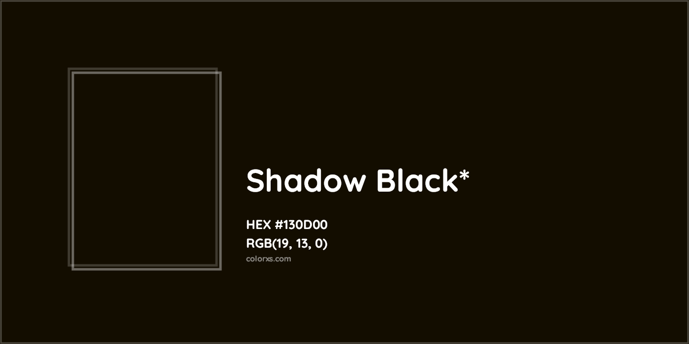 HEX #130D00 Color Name, Color Code, Palettes, Similar Paints, Images