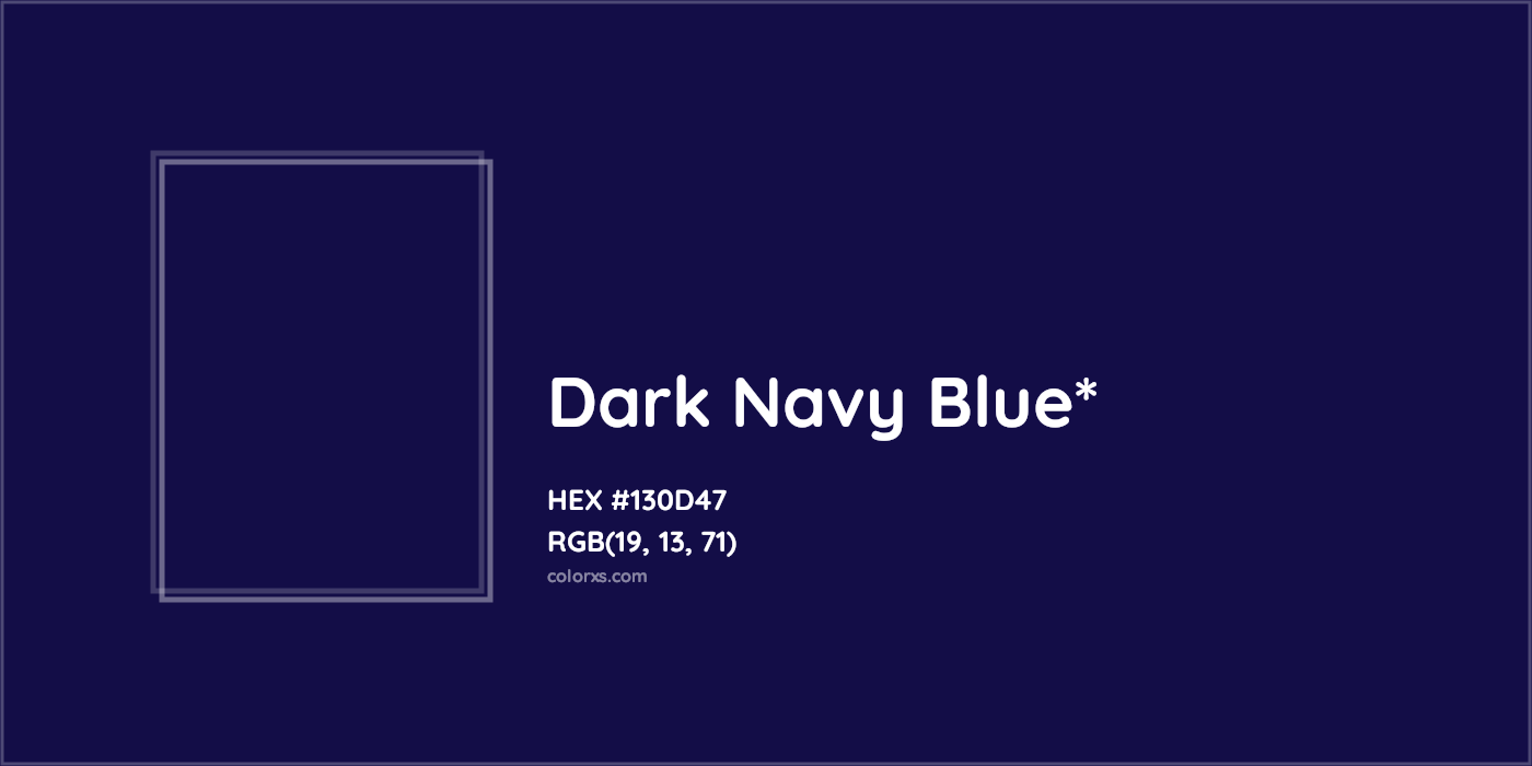 HEX #130D47 Color Name, Color Code, Palettes, Similar Paints, Images