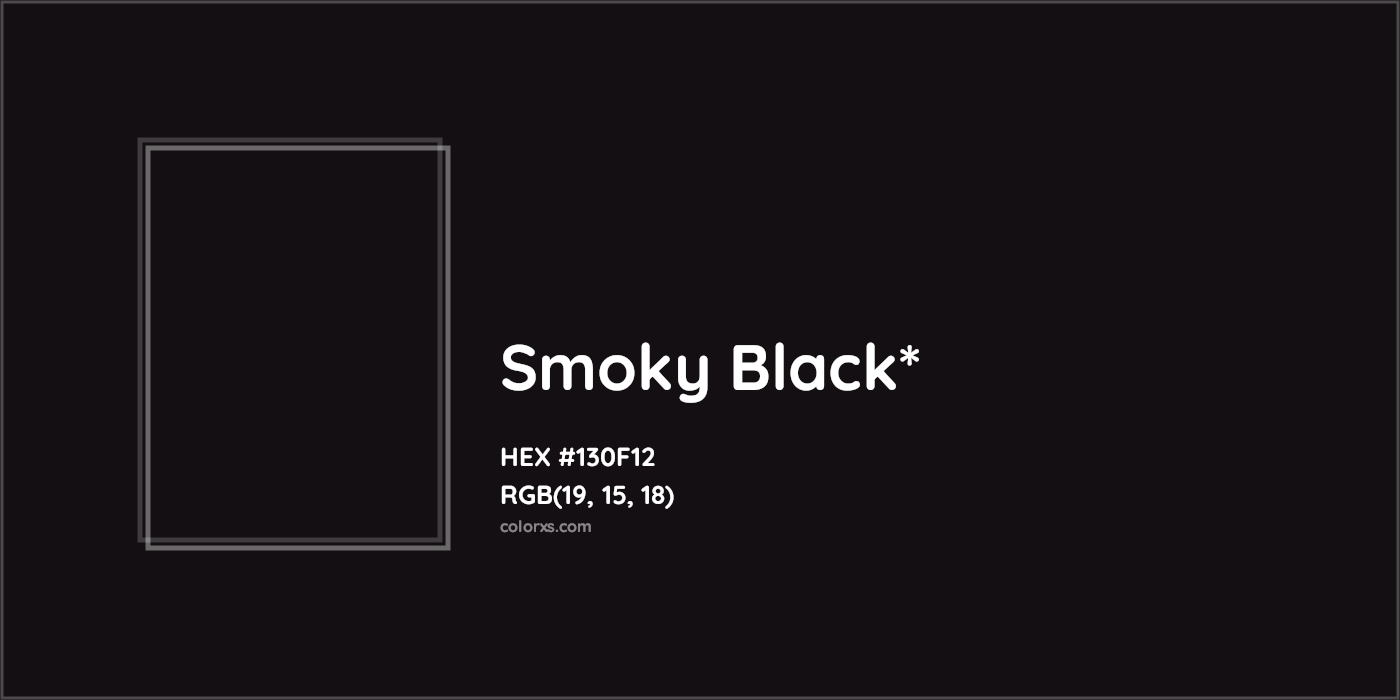 HEX #130F12 Color Name, Color Code, Palettes, Similar Paints, Images