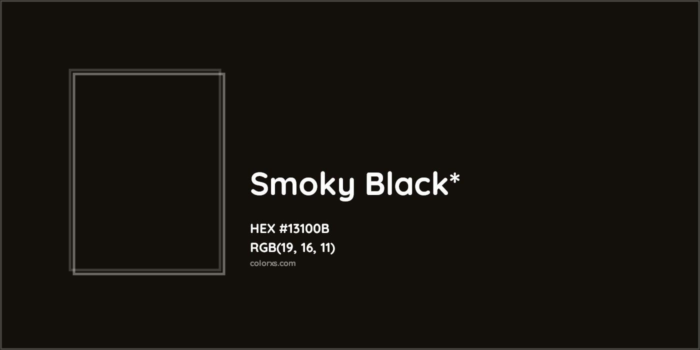 HEX #13100B Color Name, Color Code, Palettes, Similar Paints, Images