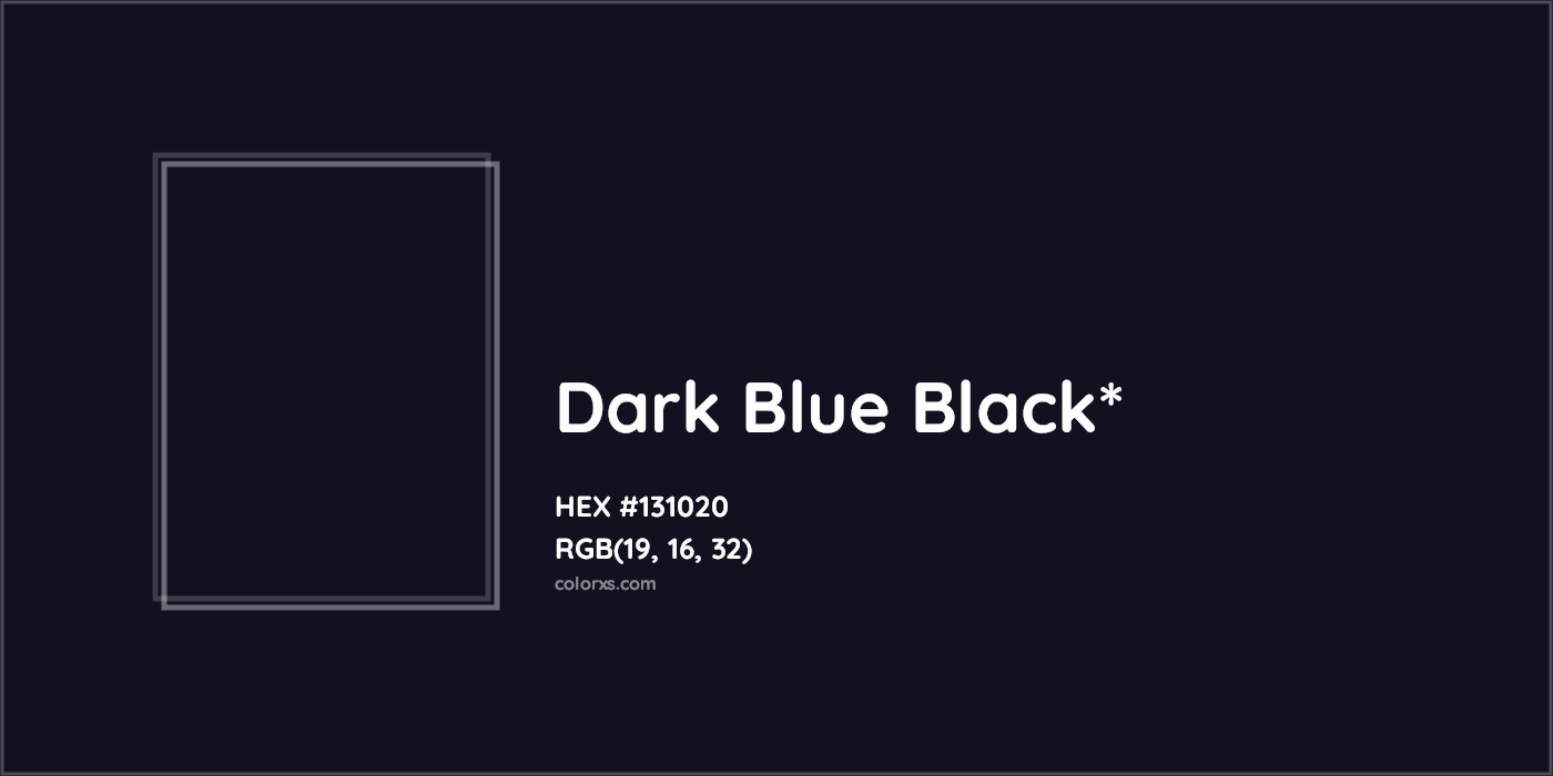HEX #131020 Color Name, Color Code, Palettes, Similar Paints, Images