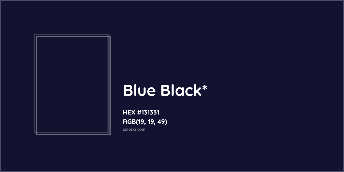 HEX #131331 Color Name, Color Code, Palettes, Similar Paints, Images