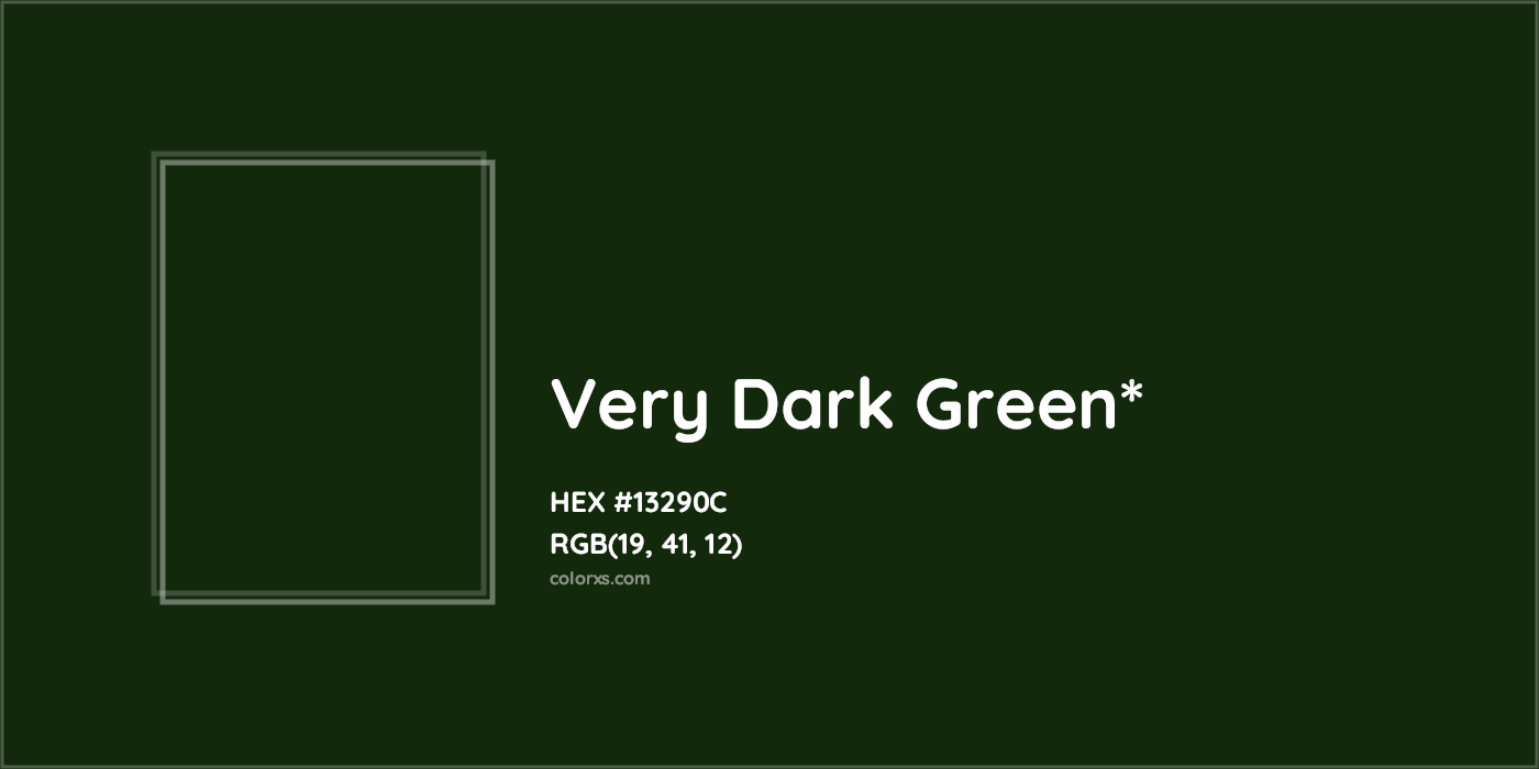 HEX #13290C Color Name, Color Code, Palettes, Similar Paints, Images