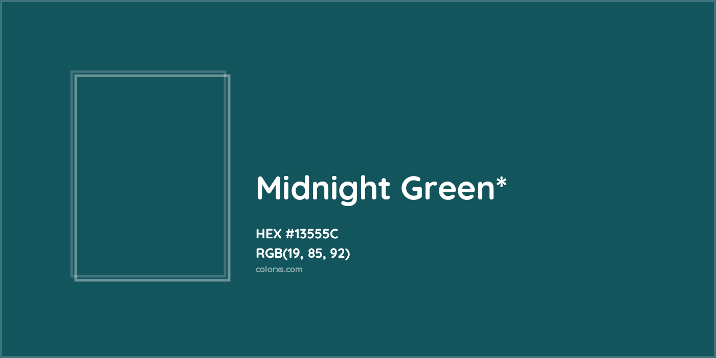 HEX #13555C Color Name, Color Code, Palettes, Similar Paints, Images