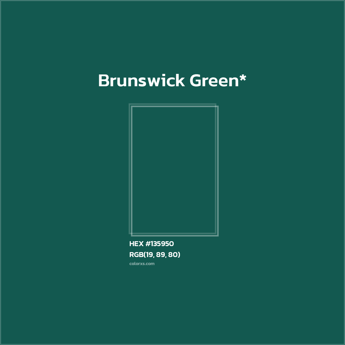 HEX #135950 Color Name, Color Code, Palettes, Similar Paints, Images