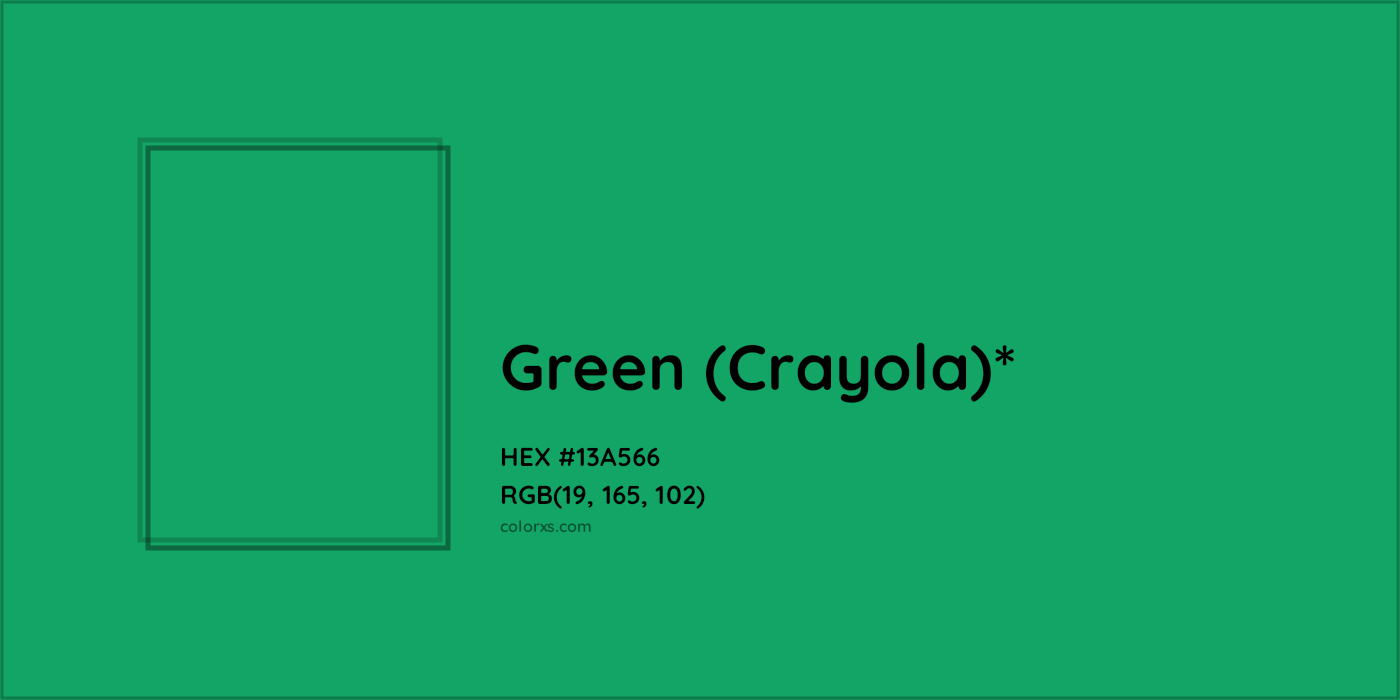 HEX #13A566 Color Name, Color Code, Palettes, Similar Paints, Images