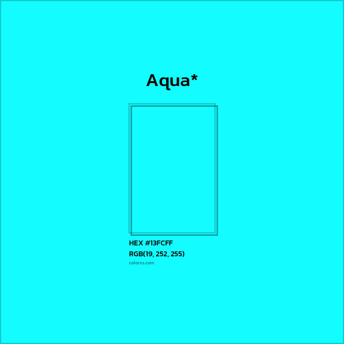 HEX #13FCFF Color Name, Color Code, Palettes, Similar Paints, Images