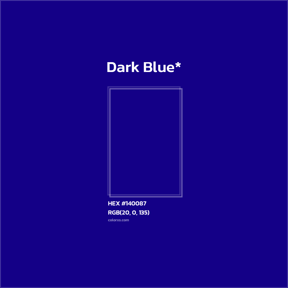 HEX #140087 Color Name, Color Code, Palettes, Similar Paints, Images