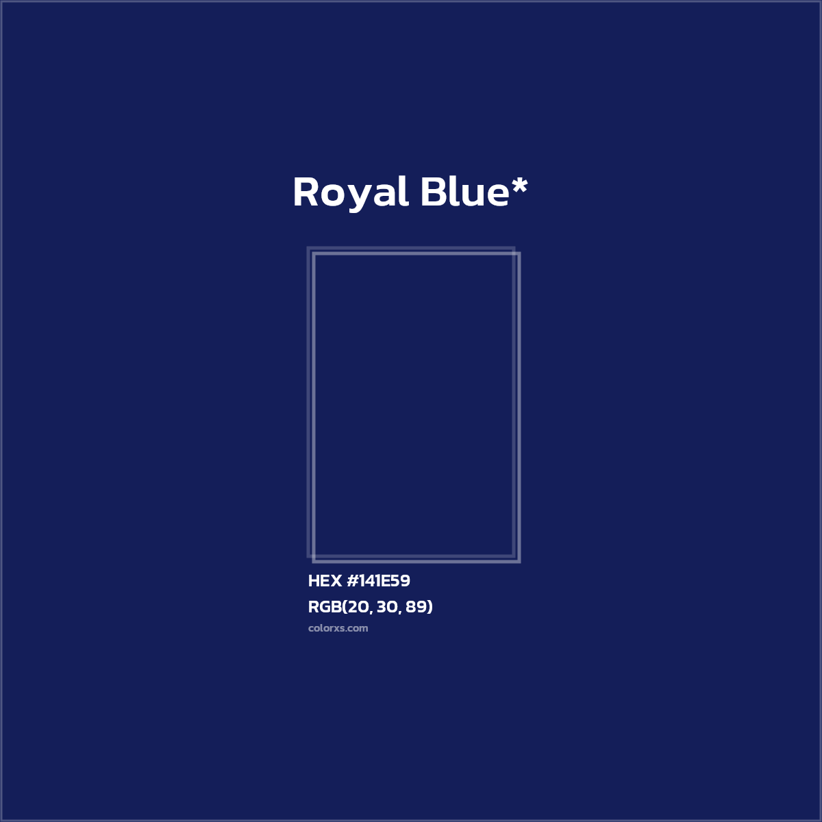 HEX #141E59 Color Name, Color Code, Palettes, Similar Paints, Images