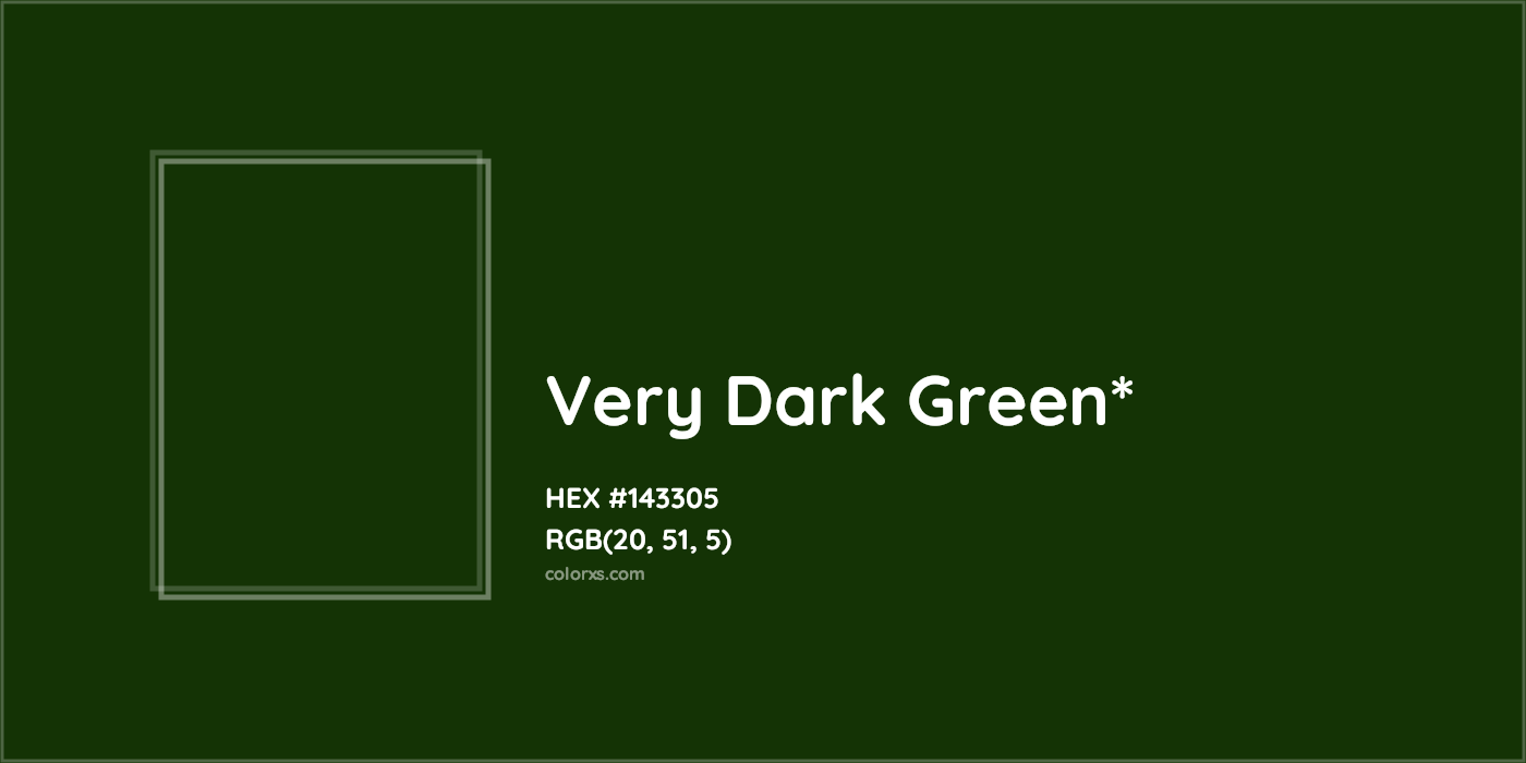 HEX #143305 Color Name, Color Code, Palettes, Similar Paints, Images