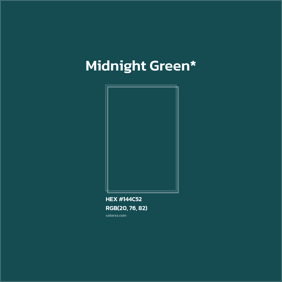 HEX #144C52 Color Name, Color Code, Palettes, Similar Paints, Images