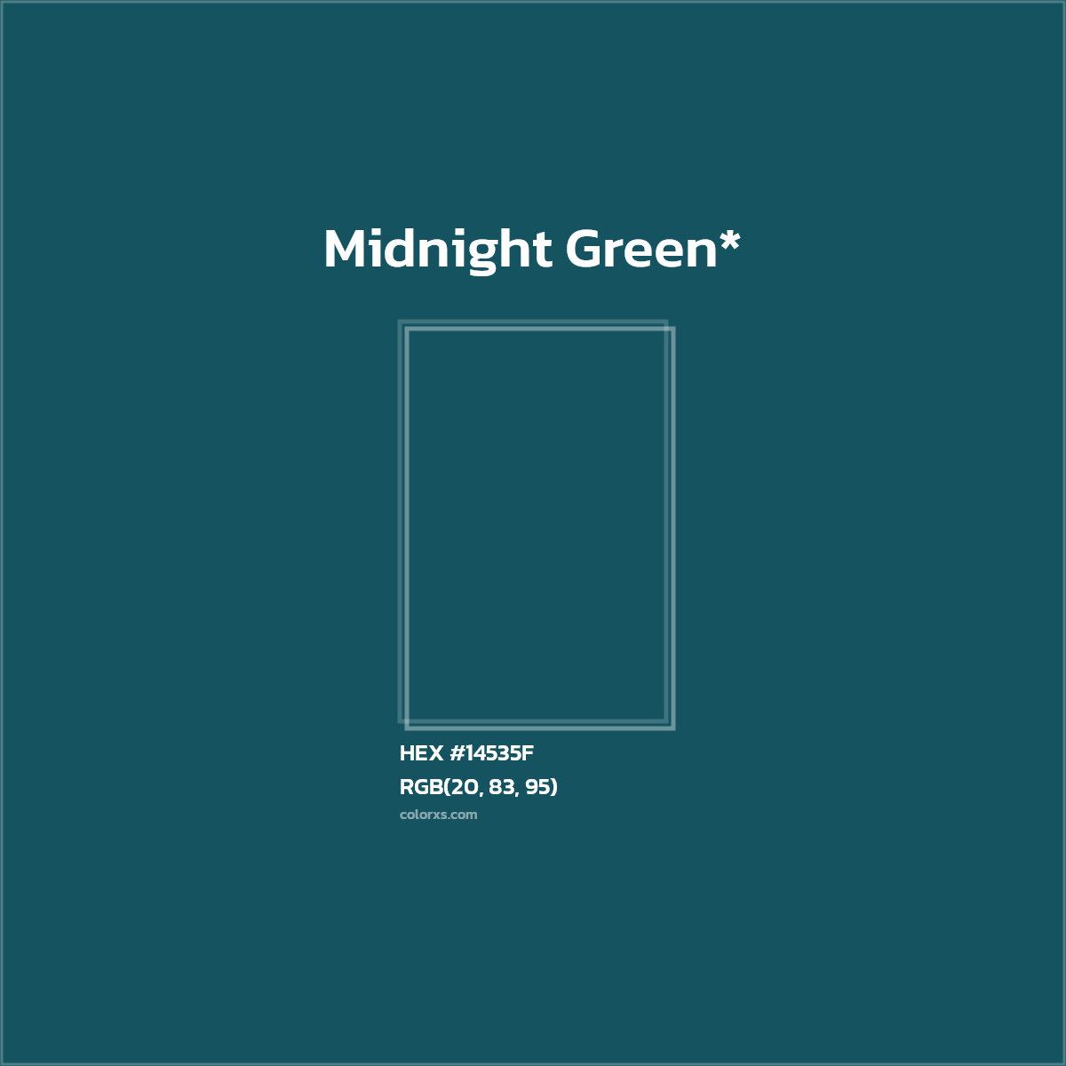 HEX #14535F Color Name, Color Code, Palettes, Similar Paints, Images